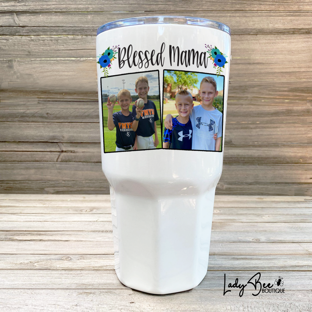 Blessed Mama tumbler – CooperCustomCreation