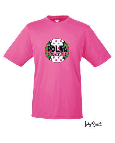 Polka Circles- Pink Fast Dry Shirt