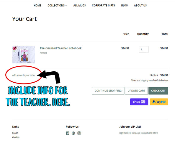 Personalized Teacher Notebook