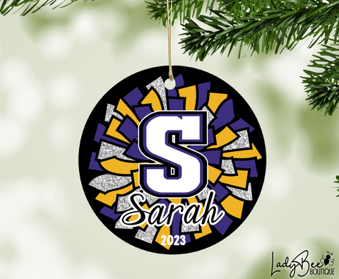 Personalized Cheer Ornament