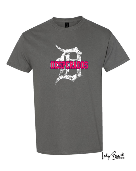 Lady Desperados- Heavy Cotton T-Shirt GRAPHITE D