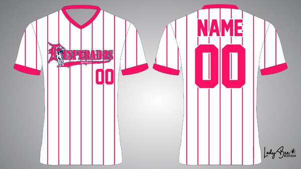 White Pinstripe Jersey