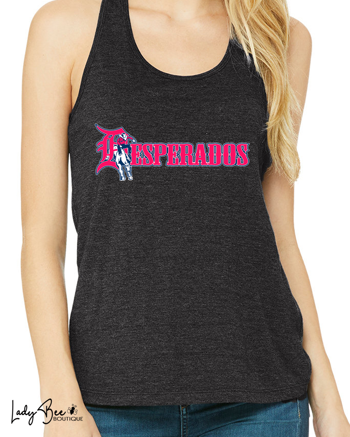 Lady Desperados- Tank Top- CHARCOAL