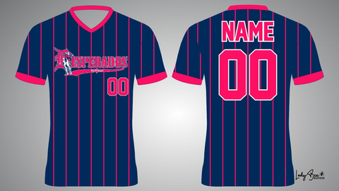 Navy Pinstripe Jersey