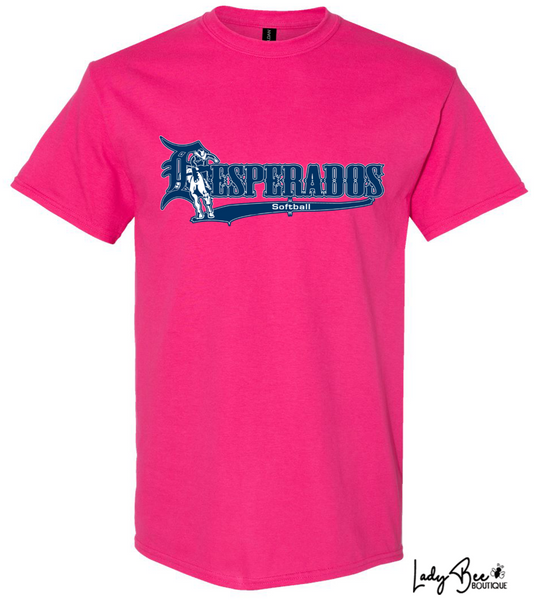 Lady Desperados- Heavy Cotton T-Shirt PINK HELCONIA