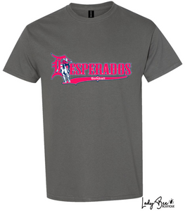 Lady Desperados- Heavy Cotton T-Shirt GRAPHITE