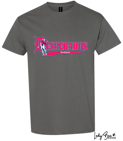 Lady Desperados- Heavy Cotton T-Shirt GRAPHITE