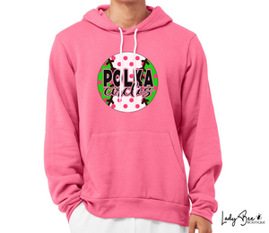 Polka Circles- Pink Sweatshirt