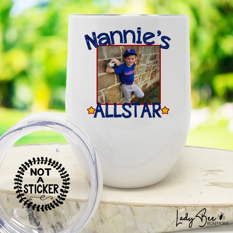 Nana's Allstar, Wine Tumbler - LadyBee Boutique Mugs