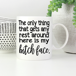 The only thing that gets any rest around here... - LadyBee Boutique Mugs
