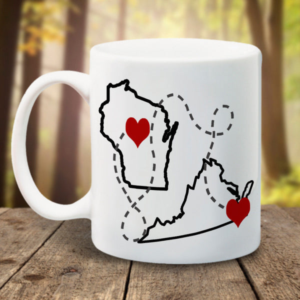 States Mug Friends from different states - LadyBee Boutique Mugs