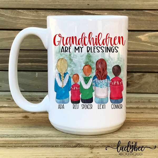 Personalized Family Portrait Coffee Mug
