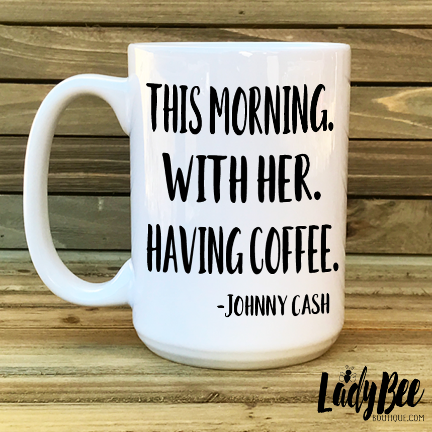 Johnny Cash Mug - LadyBee Boutique Mugs