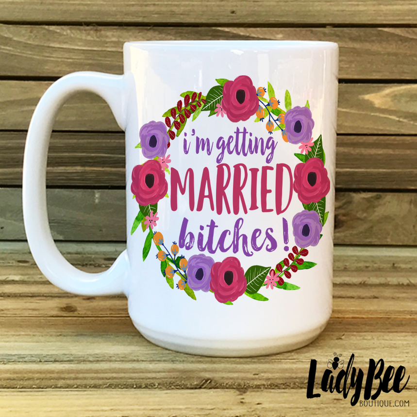 I'm getting married, fiance, engaged mug - LadyBee Boutique Mugs